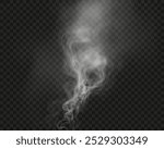 White smoke, vape, fog, smog. Illustration of smoke on a transparent background.	
