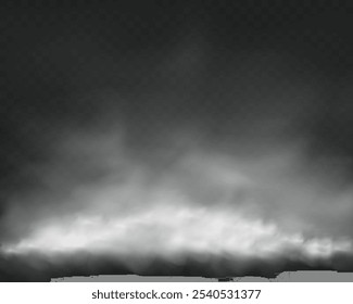 White smoke, vape, fog, smog. Illustration of smoke on a transparent background.