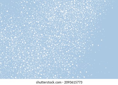 White Snow Abstract Winter Background. Celebratory Backdrop. Digitally Generated Image. Vector Illustration, Eps 10.