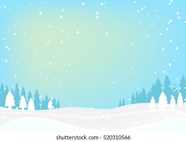 White snow falling  background vector