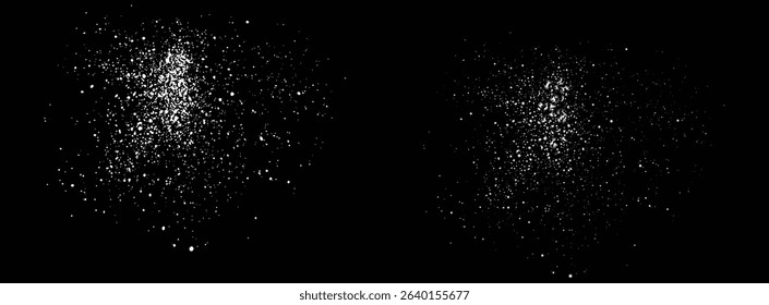 White snow falling vector snowflakes illustration background design