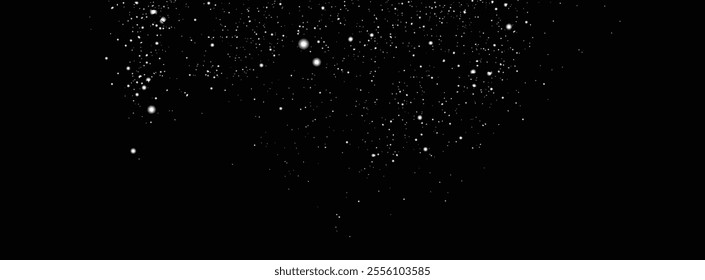 White snow flakes. Falling winter snow snowflakes background