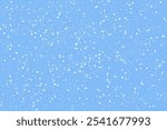 White snow flakes texture. Winter snowfall background flat style.