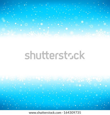 The white snow on the azure mesh background with textarea, winter theme. No transparent objects