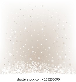 The white snow on the soft light mesh background, winter theme. No transparent objects