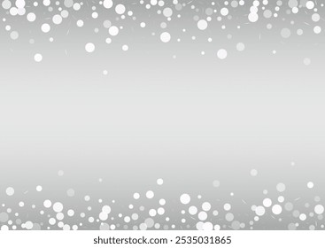 White Snow Vector Silver Background. Holiday Snowfall Holiday. Winter Magic Card. New Blizzard Transparent.