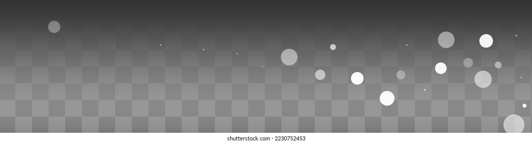 Vector de Nieve Blanco Fondo Panorámico Transparente. fondo de pantalla mágico de copo de nieve. Diseño de Navidad plateado. El telón de fondo de las nevadas del cielo.