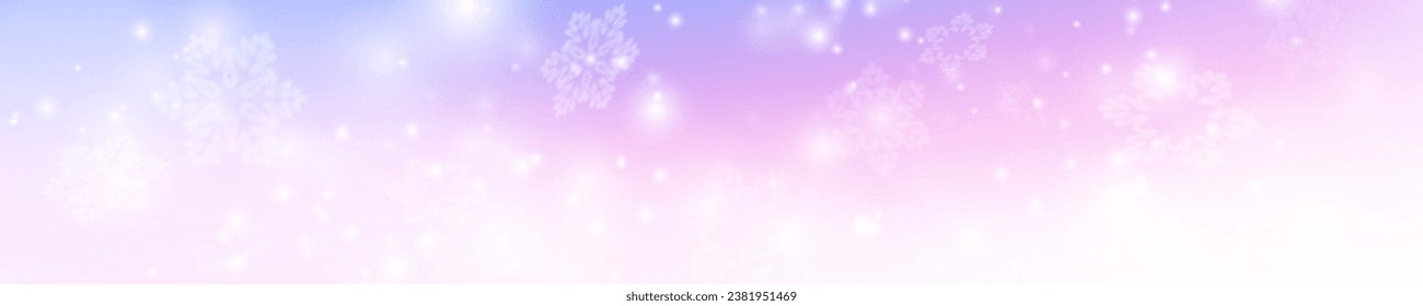 efecto de nevada blanca sobre fondo horizontal azul. Flama de nieve de Navidad o efecto invierno de Año Nuevo. panorámica. Eps 10