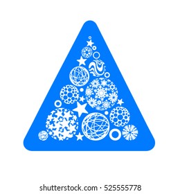 White Snowflake Christmas Tree