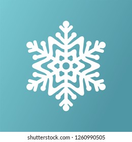 White Snowflake holiday Vector