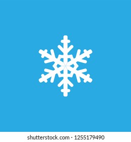 White snowflake illustration