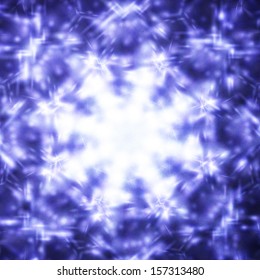 white snowflake on a blue background