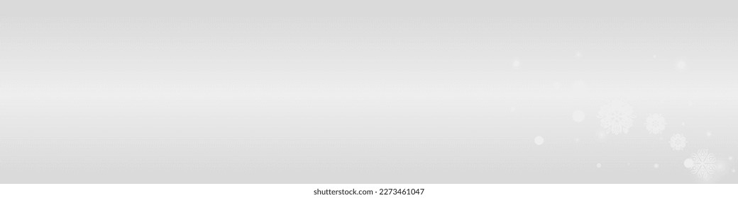 Fondo Panorámico Gris De Vector De Snowflake Blanco. Fondo de la nieve de vacaciones. Papel de escritorio de Silver Sky. Nuevo Diseño de Nieve.