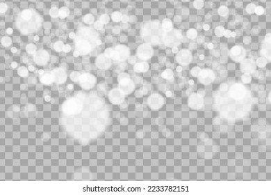White snowflakes flying in the air. Snow flakes, snow background.