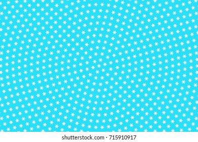 White snowflakes on blue background. Snowflake pattern illustration. Winter pattern. Xmas snowflakes blue backdrop. Snow star shape on blue background. Abstract winter illustration. 