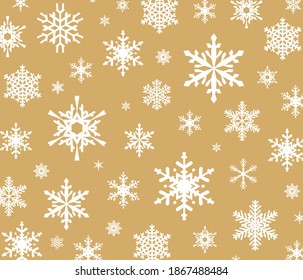 White Snowflakes on Colored Background Collage 