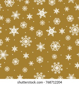 white snowflakes on yellow background