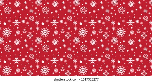 white Snowflakes Pattern background for new year leaflets.Illustration