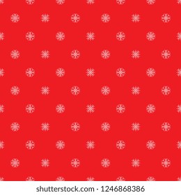 white snowflakes seamless pattern on red background. winter vector illustration easy to edit and customize. falling snow ornament. eps 10