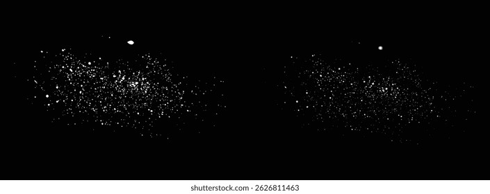 White snowflakes snow falling background design