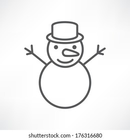 White snowman