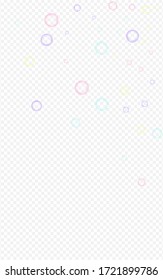 White Soap Bubble Liquid Transparent Background. Abstract Round Sphere Texture. Blue Effect 3d Circle Background.