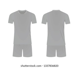White soccer uniform. vector illustration