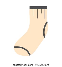 white sock design, Cloth fashion style wear and store theme Vector illustration