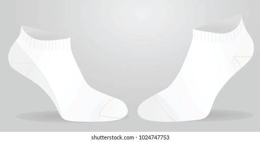 White socks. vector illustration