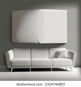 A White Sofa in Room