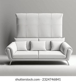 A White Sofa in Room