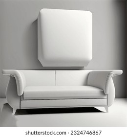 A White Sofa in Room