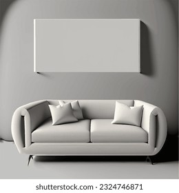 A White Sofa in Room