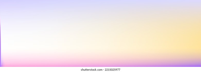 White Soft Color Bright Light Water Sky Background. Colorful Multicolor Spotlight Sky Vibrant Gradient Blurry Texture. Blurred Pastel Sunset Vivid Sunrise Clean Horizontal Gradient Mesh Background.