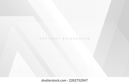 White and soft grey geometric abstract background. White abstract modern background design. Vector illustration