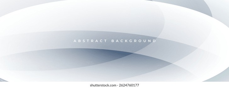 Fondo abstracto moderno blanco y gris suave con curvas grises y Formas onduladas. Anuncio en toda la Ilustración vectorial