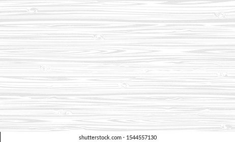 White soft wooden surface background, vector plank wood texture. Editable, no trace