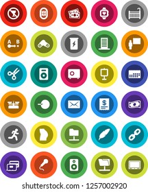 White Solid Icon Set- pen vector, blackboard, scissors, presentation, cash, safe, buttocks, enegry drink, heart monitor, no alcohol sign, run, stadium, money, calendar, route, speaker, insemination