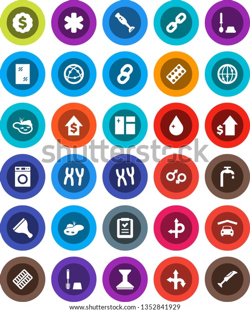 White Solid Icon Set- scraper vector, water drop,\
car fetlock, window cleaning, toilet brush, washer, blender, dollar\
growth, medal, route, internet, ambulance star, gender sign, pills\
blister, pond