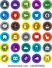 White Solid Icon Set- toilet vector, brush, sprayer, paper, cake, book, world, constellation, scales, pool, port, dna, diagnostic monitor, drop counter, home, cottage, key, buy, clothes, password