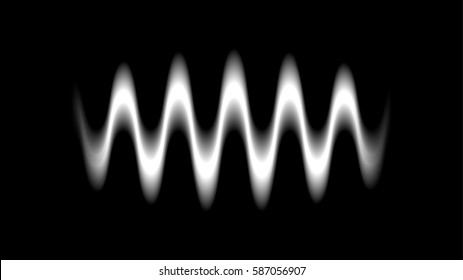 White Sound wave abstract technology vector background