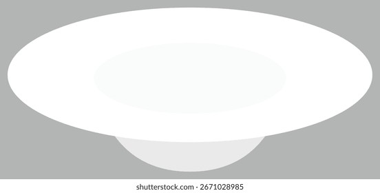 Placa de sopa blanca para la manera de la tabla