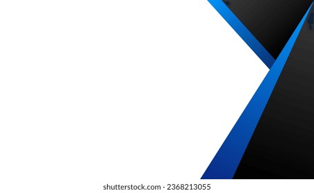 White space background with blue and black layer shape. Vector illustration