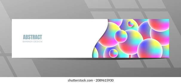 White space banners design, header, cover, web banners, printabel banner, modern banners, bubble banners design
