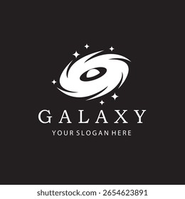 white space galaxy icon isolated on black background