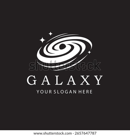 white space galaxy icon isolated on black background