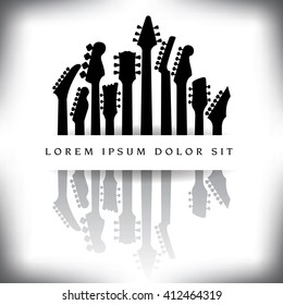 White space musical banner with space for your type