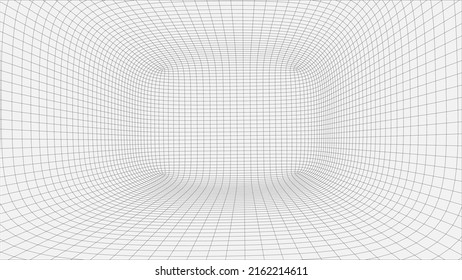 White space with perspective grid. Frame room. Vector perspective grid.