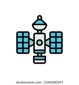 White Spacecraft Icon Vector illustration