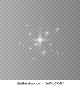 White, sparkles symbols vector. The set of original vector stars sparkle icon. Bright firework, decoration twinkle, shiny flash.  